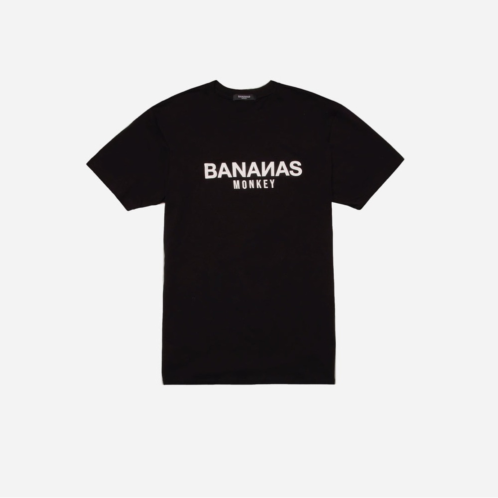 NWT Bananas Monkey Black Tee